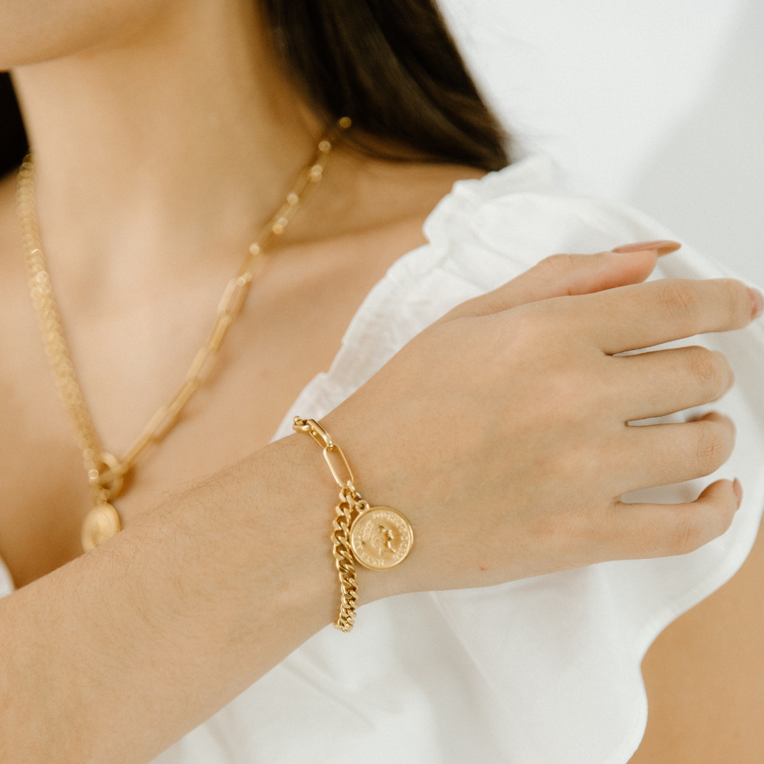 Coin Chain Bracelet - Dianna Rae Jewelry